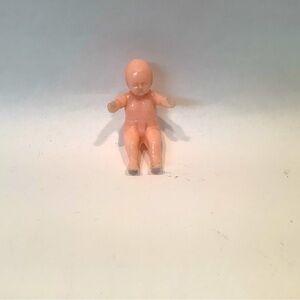 Vintage Best USA Mini Infant Baby Play Dollhouse Hard Plastic Toy 2”